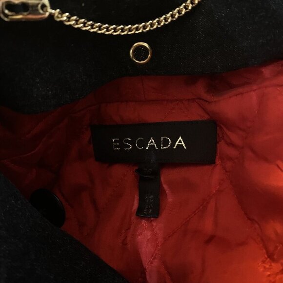 ESCADA Vintage Double-Breasted Women's Size 36 Denim Coat Jacket Made in Germany - Picture 6 of 9